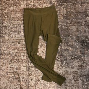 worn once! Olive green LulaRoe leggings